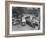 Congestion of Streetcars Going Both Ways around One Side of Dupont Circle-null-Framed Photographic Print