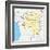 Congo Democratic Republic Political Map-Peter Hermes Furian-Framed Art Print