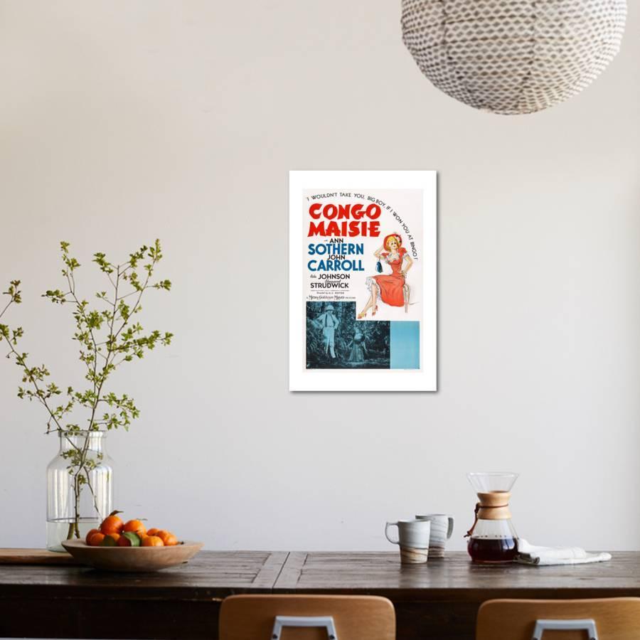 Congo Maisie John Carroll Ann Sothern 1940 Art Print By Com