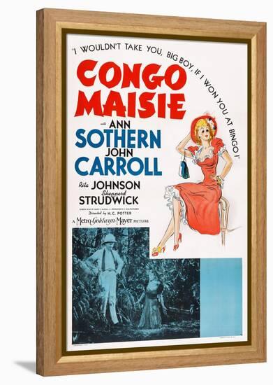Congo Maisie, John Carroll, Ann Sothern, 1940-null-Framed Stretched Canvas
