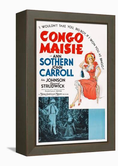 Congo Maisie, John Carroll, Ann Sothern, 1940-null-Framed Stretched Canvas