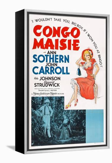 Congo Maisie, John Carroll, Ann Sothern, 1940-null-Framed Stretched Canvas