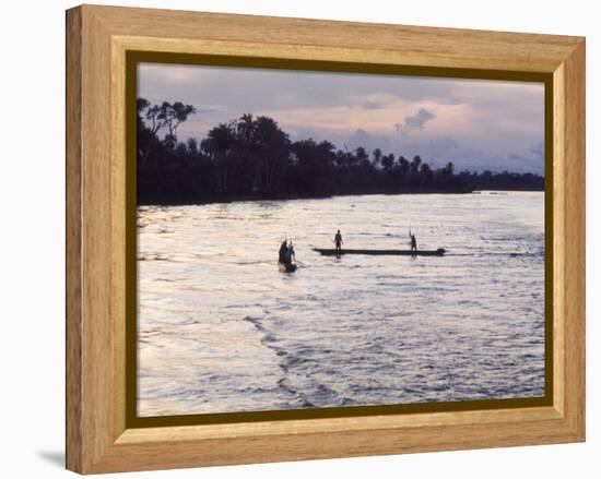 Congo River Near Kisangani, Democratic Republic of Congo (Zaire), Africa-David Beatty-Framed Premier Image Canvas