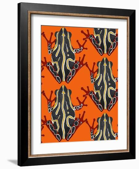 Congo Tree Frog Orange-Sharon Turner-Framed Art Print