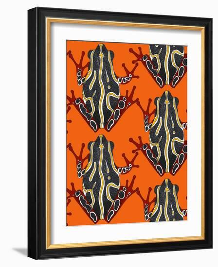 Congo Tree Frog Orange-Sharon Turner-Framed Art Print