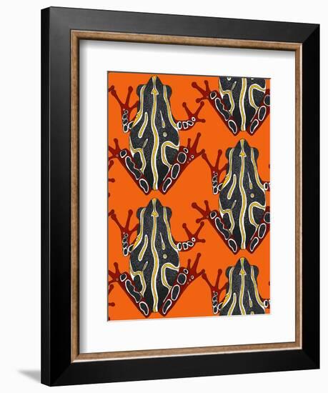 Congo Tree Frog Orange-Sharon Turner-Framed Art Print