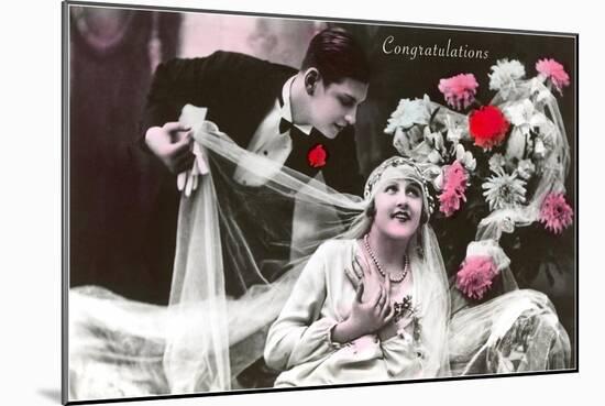 Congratulations, Bride and Groom-null-Mounted Art Print