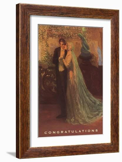 Congratulations, Bride and Groom-null-Framed Art Print