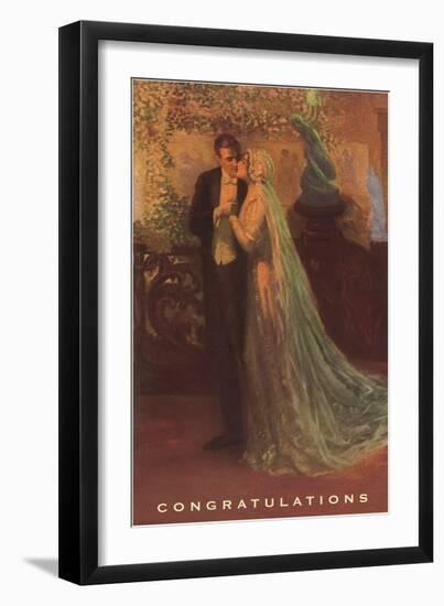 Congratulations, Bride and Groom-null-Framed Art Print