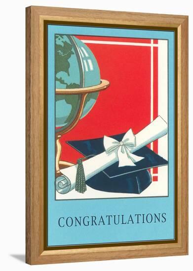 Congratulations to the Graduate-null-Framed Stretched Canvas