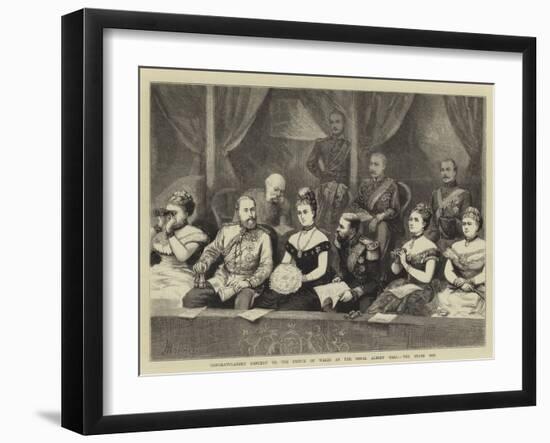 Congratulatory Concert to the Prince of Wales at the Royal Albert Hall, the State Box-null-Framed Giclee Print