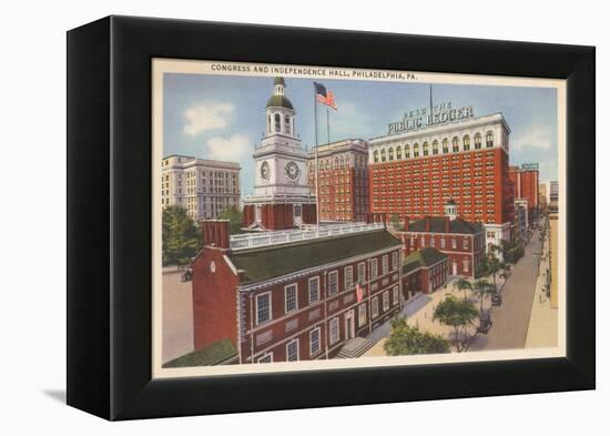 Congress and Independence Hall, Philadelphia, Pennsylvania-null-Framed Stretched Canvas