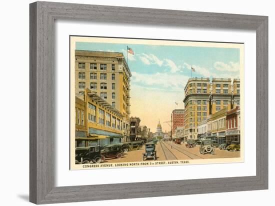 Congress Avenue, Austin, Texas-null-Framed Art Print