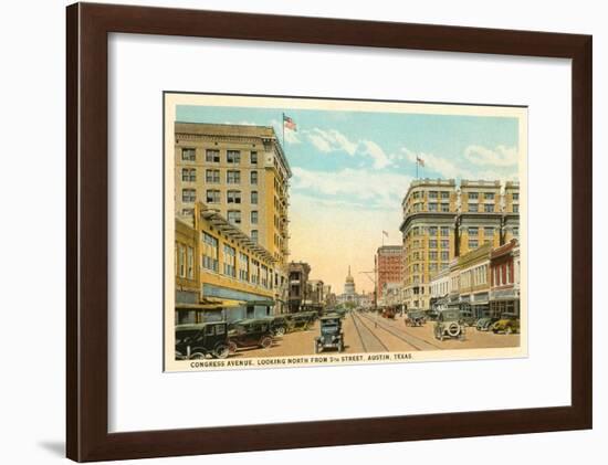 Congress Avenue, Austin, Texas-null-Framed Art Print