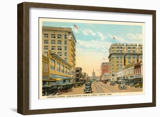 Congress Avenue, Austin, Texas-null-Framed Art Print