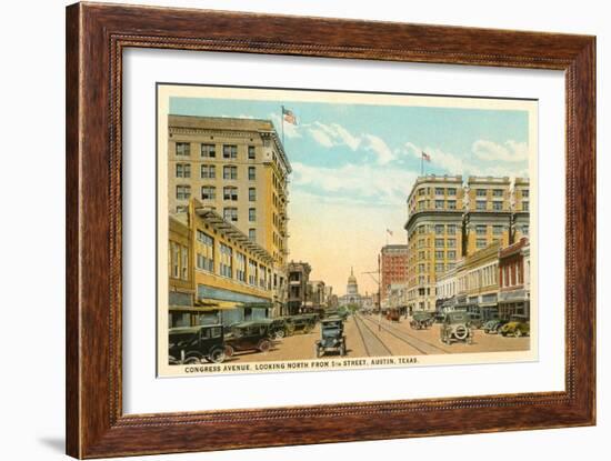 Congress Avenue, Austin, Texas-null-Framed Art Print