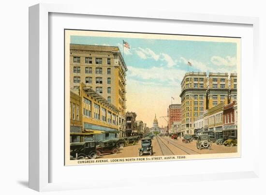 Congress Avenue, Austin, Texas-null-Framed Art Print