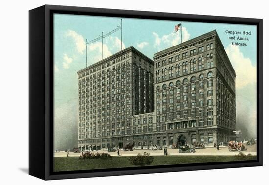 Congress Hotel and Annex, Chicago-null-Framed Stretched Canvas
