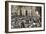 Congress Leaving Independence Hall to the First Reading of the Declaration of Independence, c.1776-null-Framed Giclee Print