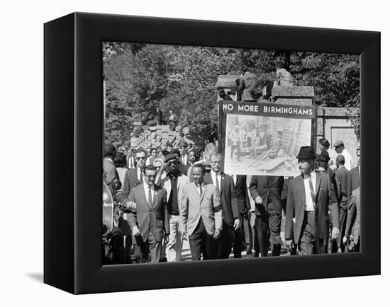 Congress of Racial Equality Marches in Memory of Birmingham Youth-Thomas J^ O'halloran-Framed Stretched Canvas