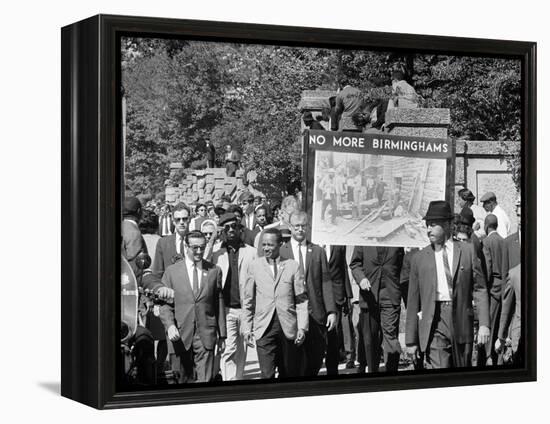 Congress of Racial Equality Marches in Memory of Birmingham Youth-Thomas J^ O'halloran-Framed Stretched Canvas