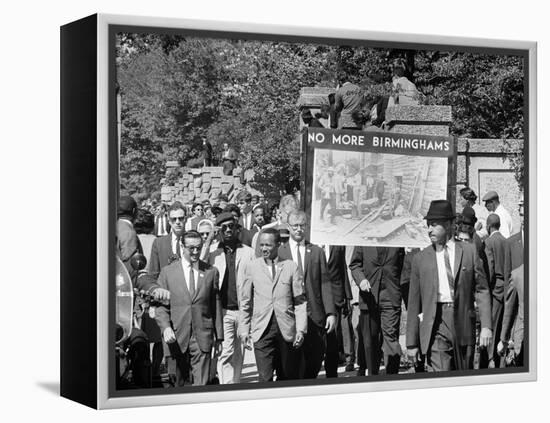 Congress of Racial Equality Marches in Memory of Birmingham Youth-Thomas J^ O'halloran-Framed Stretched Canvas