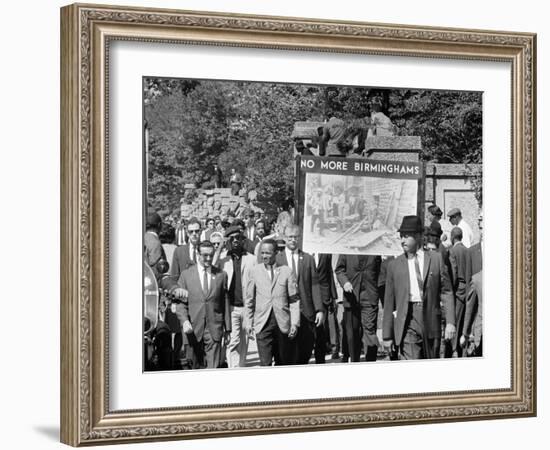 Congress of Racial Equality Marches in Memory of Birmingham Youth-Thomas J^ O'halloran-Framed Photo