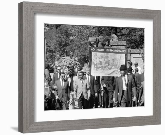 Congress of Racial Equality Marches in Memory of Birmingham Youth-Thomas J^ O'halloran-Framed Photo