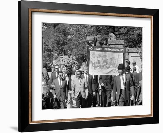 Congress of Racial Equality Marches in Memory of Birmingham Youth-Thomas J^ O'halloran-Framed Photo