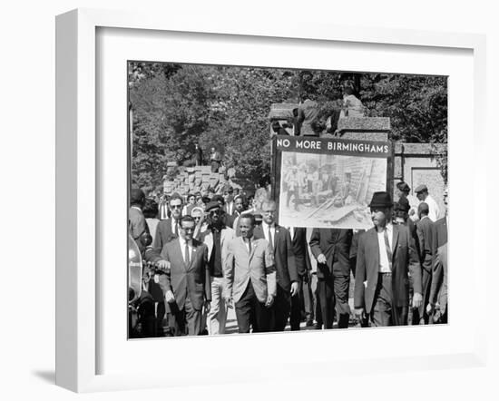 Congress of Racial Equality Marches in Memory of Birmingham Youth-Thomas J^ O'halloran-Framed Photo