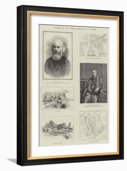 Congress of the British Association at Cardiff-null-Framed Giclee Print