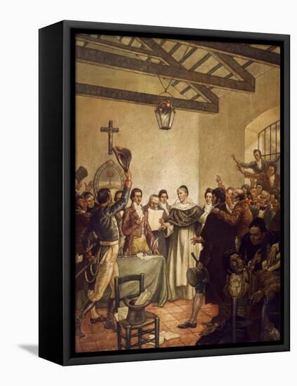 Congress of Tucuman, July 9, 1816-Mose Bianchi-Framed Premier Image Canvas