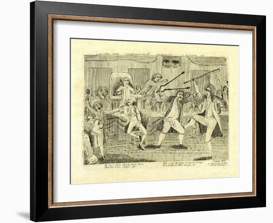 Congressional Pugilists: Griswold and Lyon, at Congress Hall, Philadelphia, Pa, 1798-null-Framed Giclee Print