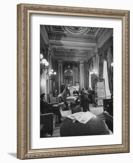 Congressmen in Us Capitol Building-Andreas Feininger-Framed Photographic Print