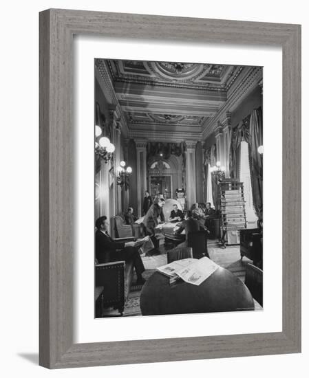 Congressmen in Us Capitol Building-Andreas Feininger-Framed Photographic Print