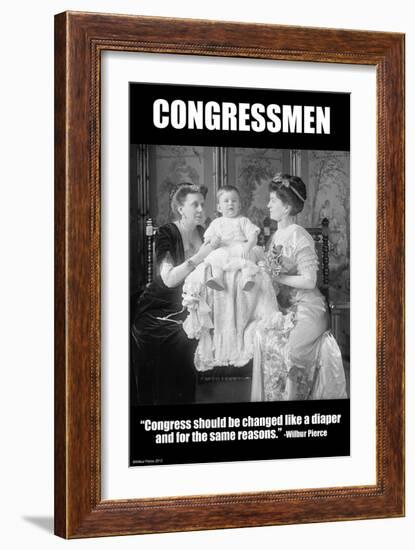 Congressmen-Wilbur Pierce-Framed Art Print