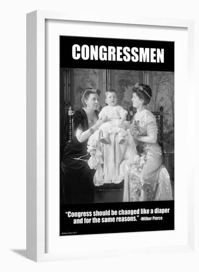 Congressmen-Wilbur Pierce-Framed Art Print