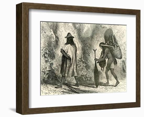 Conibos Man and Woman 1869, Peru-null-Framed Giclee Print