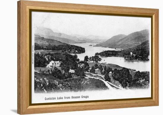 Coniston Lake, Lake District, Cumbria, 1902-null-Framed Premier Image Canvas