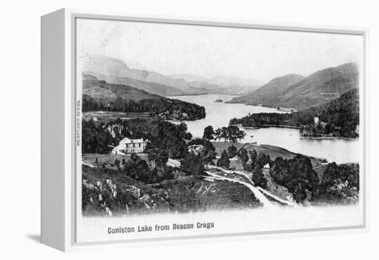 Coniston Lake, Lake District, Cumbria, 1902-null-Framed Premier Image Canvas