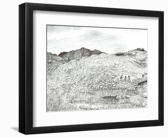 Coniston Old Man, 2005, (Ink on Paper)-Vincent Alexander Booth-Framed Giclee Print