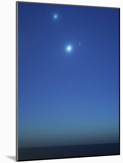 Conjunction of Jupiter, Venus and Mercury-Stocktrek Images-Mounted Photographic Print