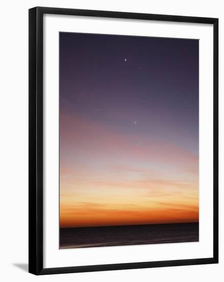 Conjunction of Venus, Mercury, Jupiter and Mars at Dawn-Stocktrek Images-Framed Photographic Print