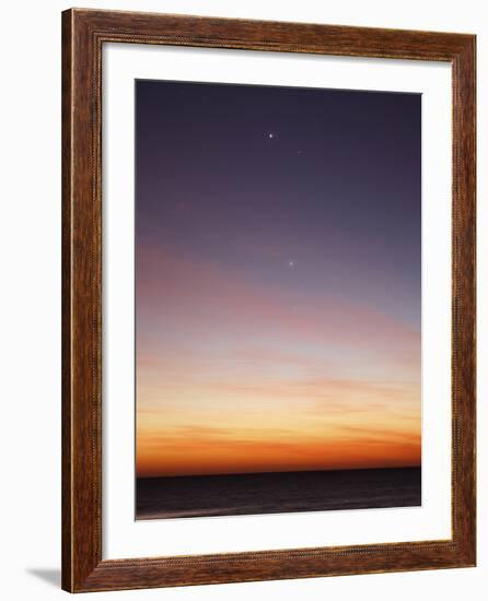 Conjunction of Venus, Mercury, Jupiter and Mars at Dawn-Stocktrek Images-Framed Photographic Print