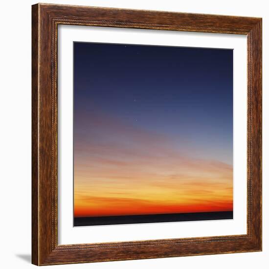 Conjunction of Venus, Mercury, Jupiter and Mars at Dawn-Stocktrek Images-Framed Photographic Print