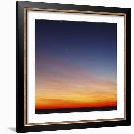 Conjunction of Venus, Mercury, Jupiter and Mars at Dawn-Stocktrek Images-Framed Photographic Print