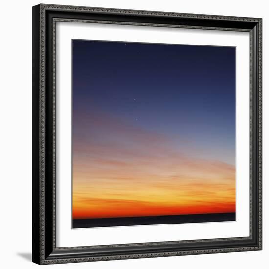 Conjunction of Venus, Mercury, Jupiter and Mars at Dawn-Stocktrek Images-Framed Photographic Print