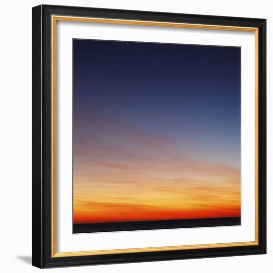 Conjunction of Venus, Mercury, Jupiter and Mars at Dawn-Stocktrek Images-Framed Photographic Print