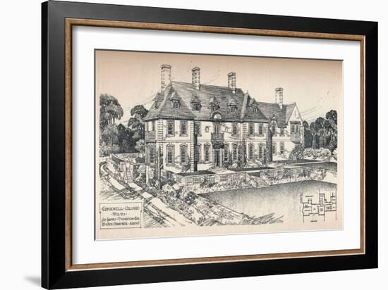 Conkwell Grange, Wilts. E. Guy Dawber, Architect, C1907-Edward Guy Dawber-Framed Giclee Print