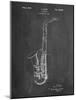 Conn a Melody Saxophone Patent-Cole Borders-Mounted Art Print